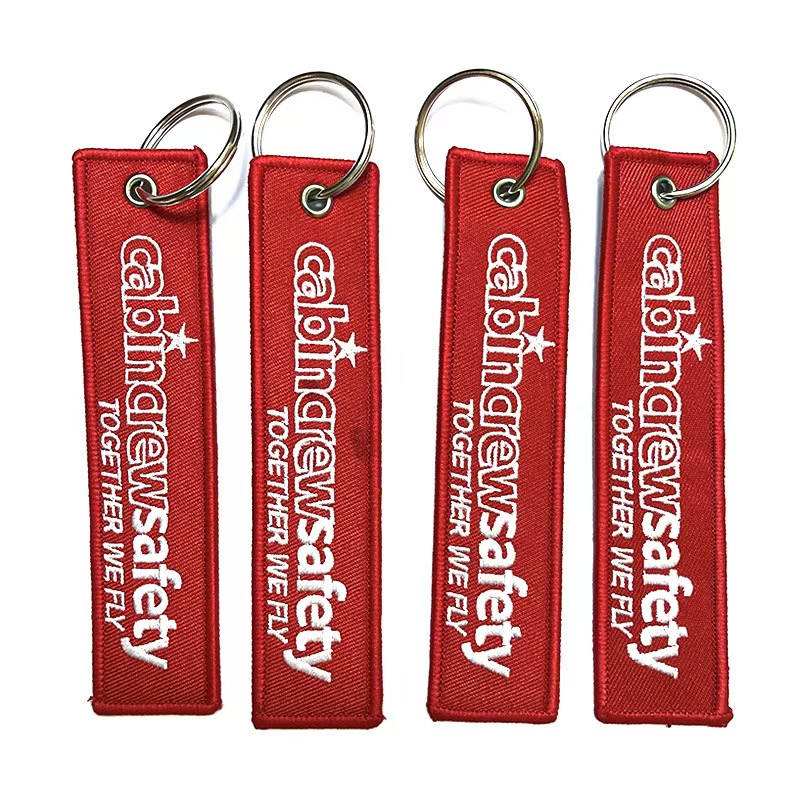Personalized Crew Member Embroidered Key Tag