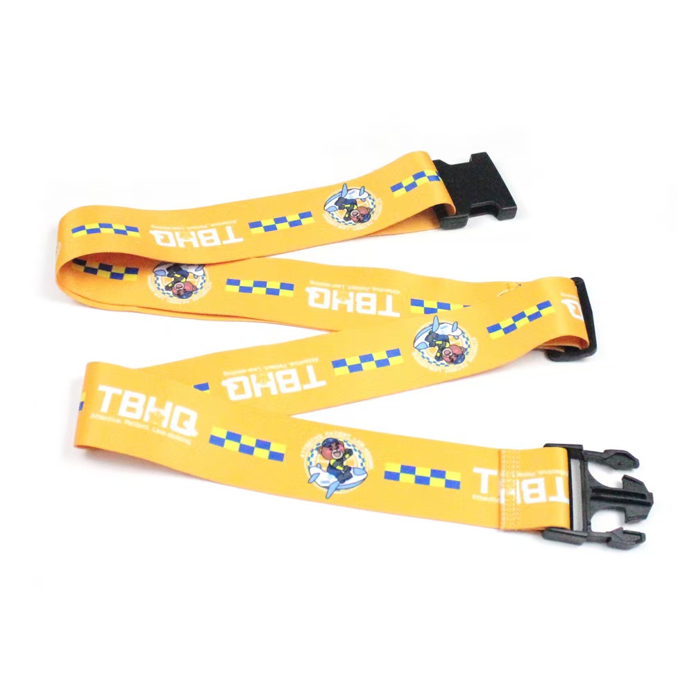 Custom Airplane Pattern Printed Luggage Belt1