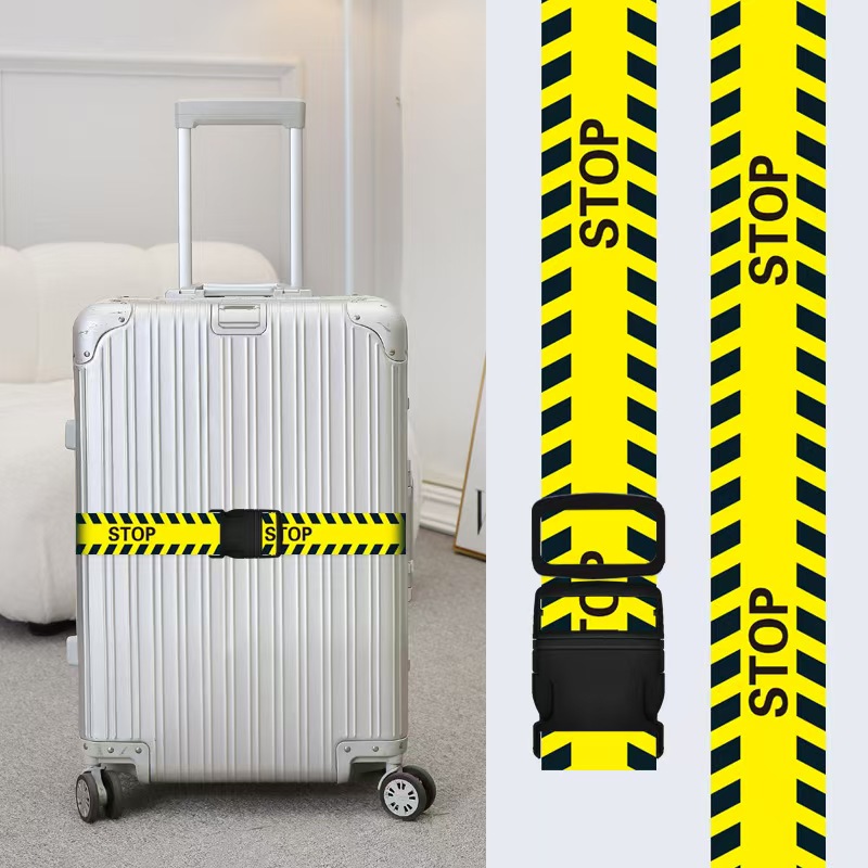 Custom Airplane Pattern Printed Luggage Belt2