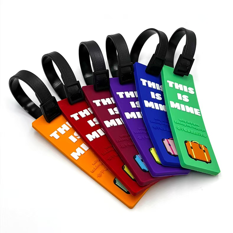 Wholesale Custom Shaped PVC Luggage Tag