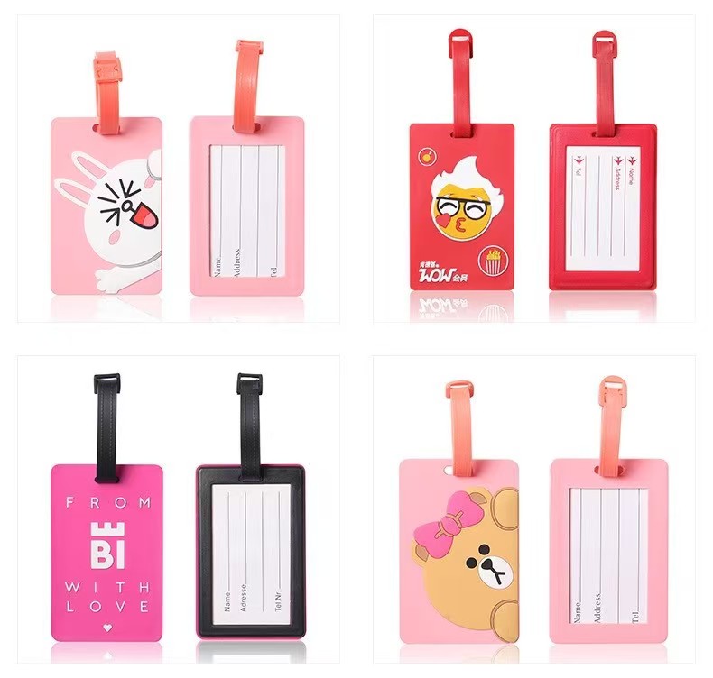Professional Round Soft PVC Luggage Tag4