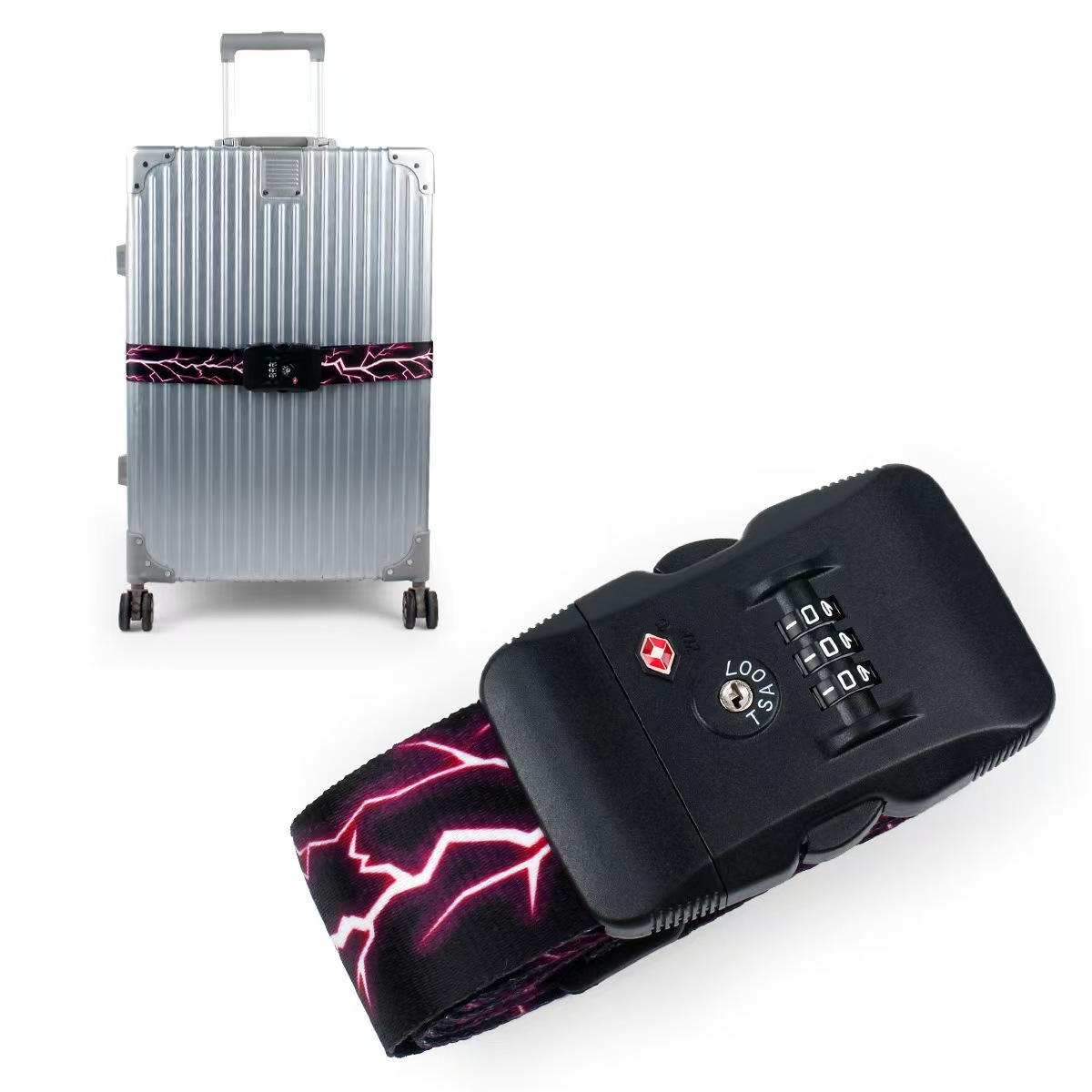 TSA-Approved Heavy Duty Luggage Security Strap0